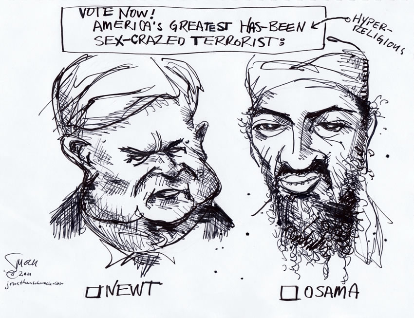 Newt vs. Osama